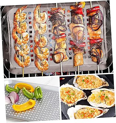 Grill Meister Oven Tray - Stainless Steel Grill Pan Tray Grill Meister Oven Tray - Stainless Steel Grill Pan Tray