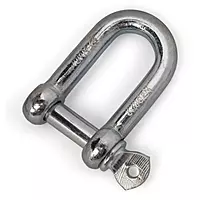 JADEVER simPLEISURE Stainless Steel Long D Shackle – 12mm (1/2") Anchor Shackle, Screw Pin Shackle, Heavy-Duty Tow, Hanging and Coupling Hardware