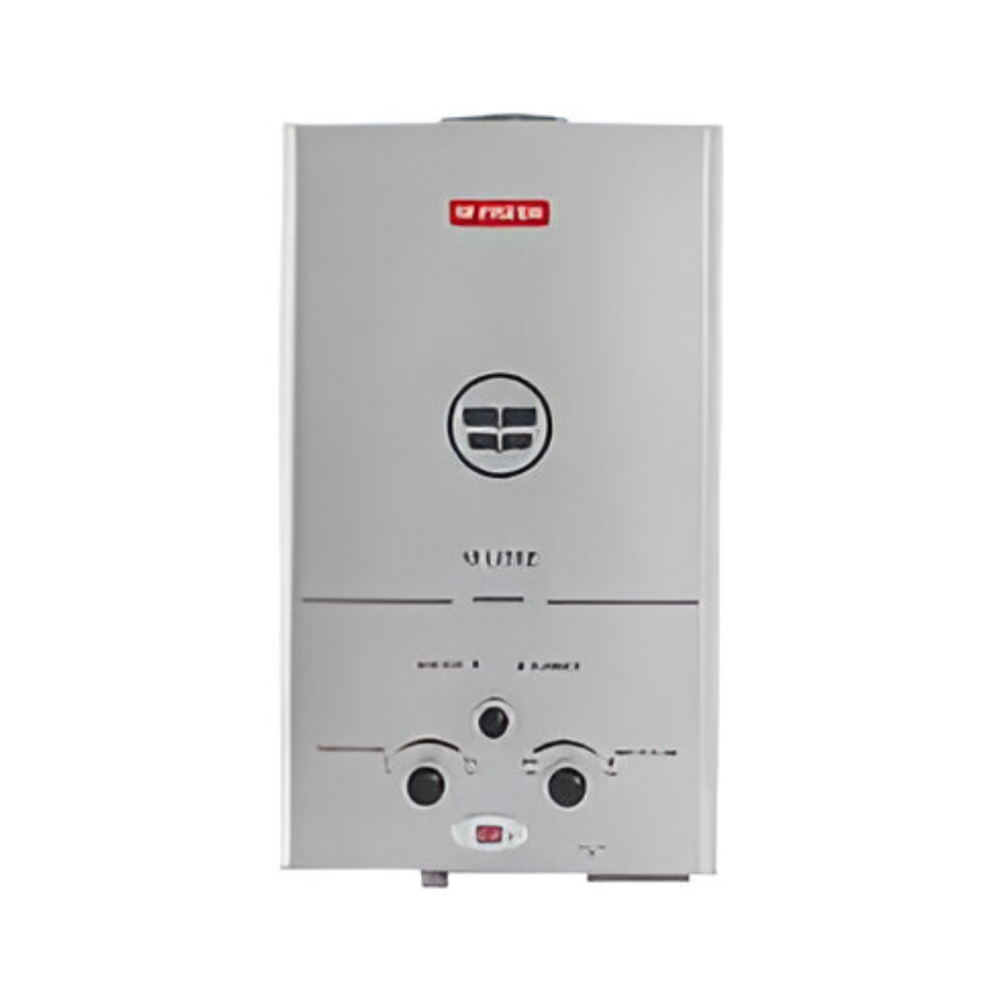 Fresh water gas boiler . 10L capacity , made in eygept , silver color ISO9001