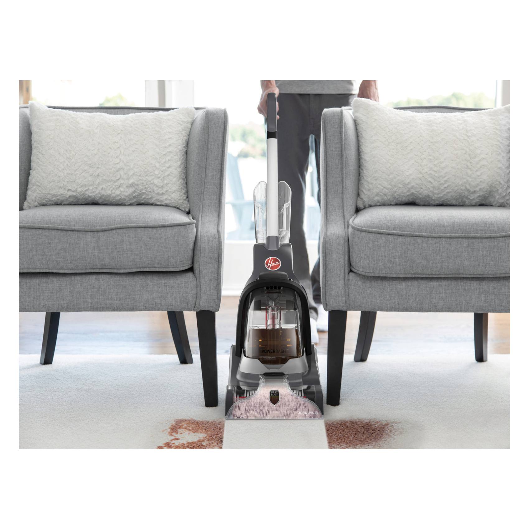 Hoover Wet & Dry Vacuum Carpet and Floor Washer CDCW-PDME | 800W Powerful Motor | TwinTank Technology | Deep Cleaning for Carpets, Rugs & Hard Floors