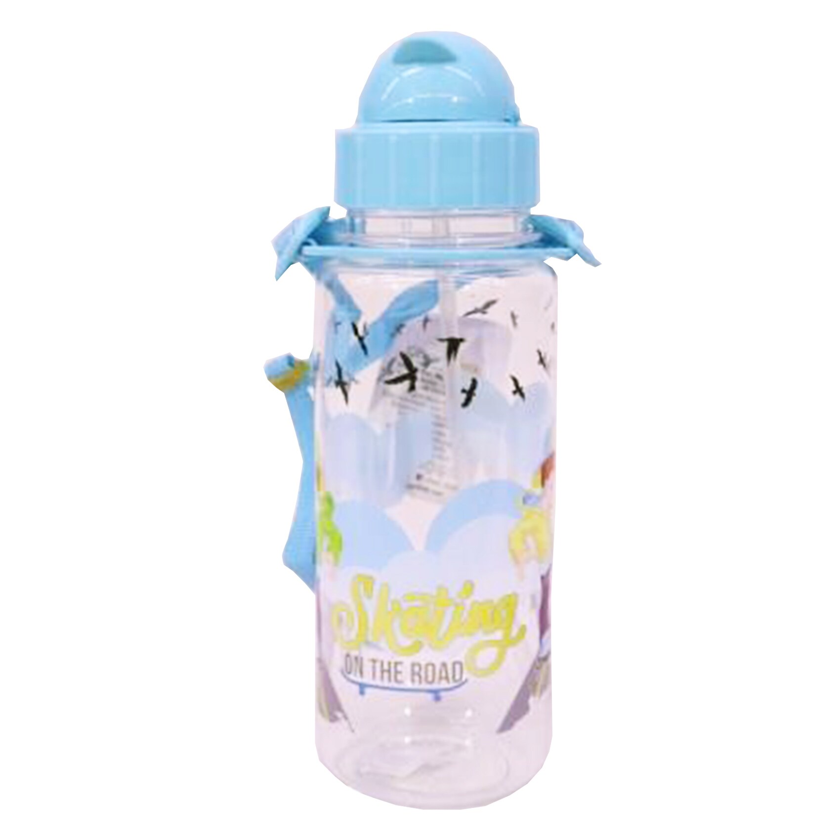 Straw Space Water Bottle – Durable BPA-Free Plastic Water Bottle with Built-In Straw, Space-Themed Design and Leak-Proof Flip Lid Straw Space Water Bottle – Durable BPA-Free Plastic Water Bottle with Built-In Straw, Space-Themed Design and Leak-Proof Flip Lid