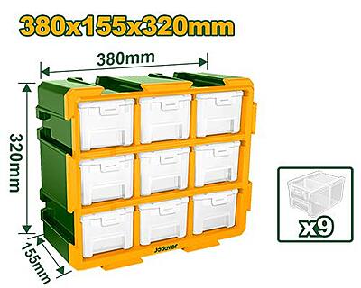 Jadever JDTB8331 Modular Storage Tower – 9-Bin Transparent Organizer Jadever JDTB8331 Modular Storage Tower – 9-Bin Transparent Organizer