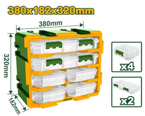 Jadever JDTB8346 Modular Storage Tower – Sturdy PP Plastic Organizer