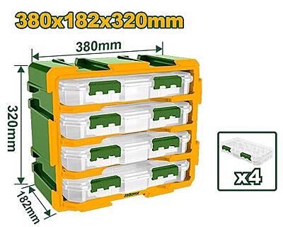 Jadever JDTB8344 Modular Storage Tower – 4‑Piece Transparent Organizer System Jadever JDTB8344 Modular Storage Tower – 4‑Piece Transparent Organizer System