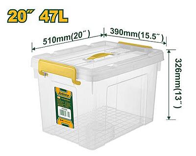 Jadever JDTB2350 Plastic Storage Box – Clear PP Organizer Jadever JDTB2350 Plastic Storage Box – Clear PP Organizer