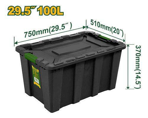 Jadever JDTB331B Plastic Storage Container – Large Black PP Organizer Jadever JDTB331B Plastic Storage Container – Large Black PP Organizer