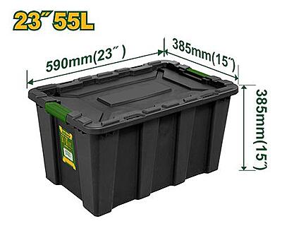 Jadever JDTB3355 Plastic Storage Container – Black PP Organizer Box Jadever JDTB3355 Plastic Storage Container – Black PP Organizer Box