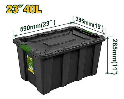 Jadever JDTB3340 Plastic Storage Container – Black PP Organizer Jadever JDTB3340 Plastic Storage Container – Black PP Organizer