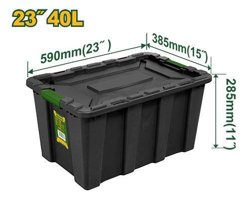 Jadever JDTB3340 Plastic Storage Container – Black PP Organizer Jadever JDTB3340 Plastic Storage Container – Black PP Organizer