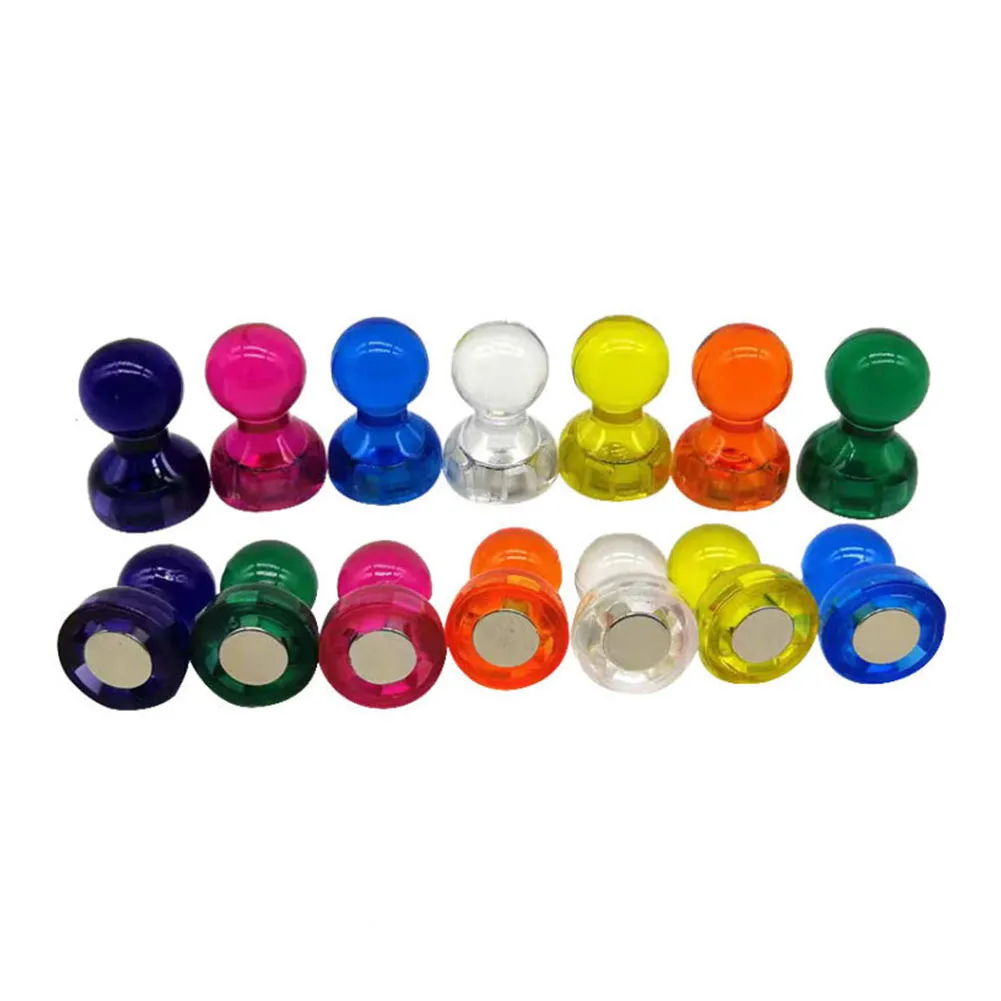 JADEVER 20-Piece Colored Magnetic Card/Badge Set – Assorted Colors, Super-Strong Neodymium Magnets, 11x17mm, Ideal for Office, Home, and Workshop Use