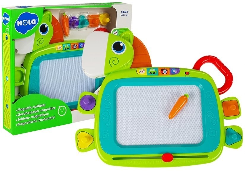 HOLA Magnetic Drawing Board with Sounds & Light โ 12-Piece Set for Toddlers Aged 2 and Up HOLA Magnetic Drawing Board with Sounds & Light โ 12-Piece Set for Toddlers Aged 2 and Up