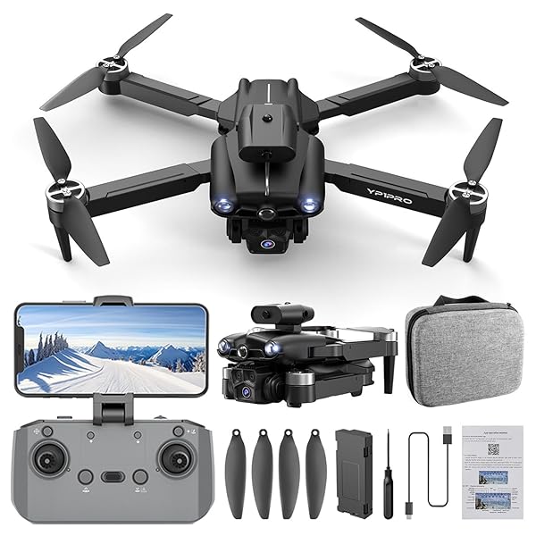 Drone S809 Mini 4K with Original Obstacle Avoidance, Dual Battery, 5 Camera Setup, Follow Me Mode, Stability Expert System & 4-Side Lighting