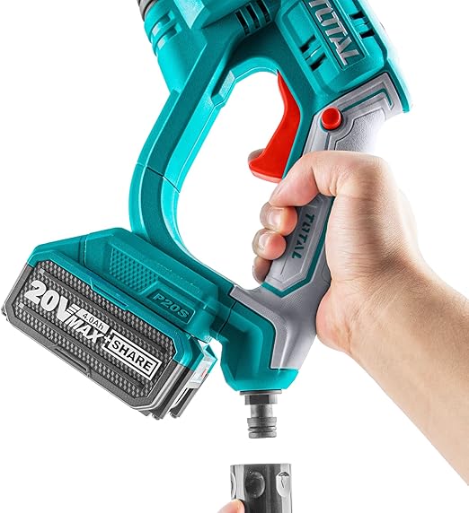 Total Li-Ion Pressure Washer 20V – Powerful Cordless Pressure Washer for Efficient Cleaning with 20V Lithium-Ion Battery, Compact Design, High-Pressure Water Jet Total Li-Ion Pressure Washer 20V – Powerful Cordless Pressure Washer for Efficient Cleaning with 20V Lithium-Ion Battery, Compact Design, High-Pressure Water Jet