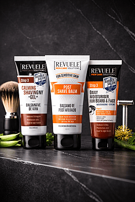 Revuele Men Care Complete Grooming Bundle – Calming Shave Gel, Post Shave Balm & Daily Beard Moisturiser