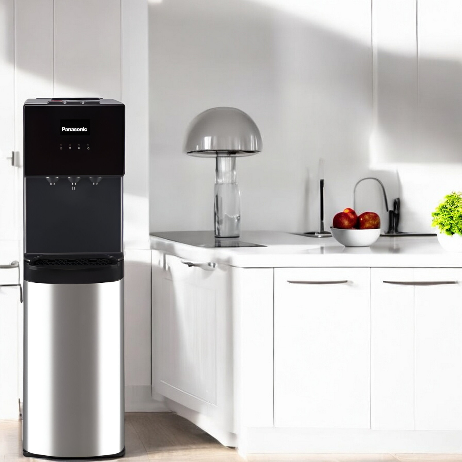 Panasonic SDM-WD3238TF Top Load Water Dispenser โ Hot, Cold & Normal Water, 620L Storage Cabinet, Anti-Fingerprint Stainless Steel Door, Overheat Protection Panasonic SDM-WD3238TF Top Load Water Dispenser โ Hot, Cold & Normal Water, 620L Storage Cabinet, Anti-Fingerprint Stainless Steel Door, Overheat Protection