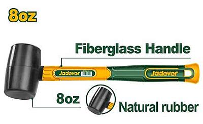 Jadever JDHM7301 Professional 8 oz / 220 g Rubber Hammer Jadever JDHM7301 Professional 8 oz / 220 g Rubber Hammer