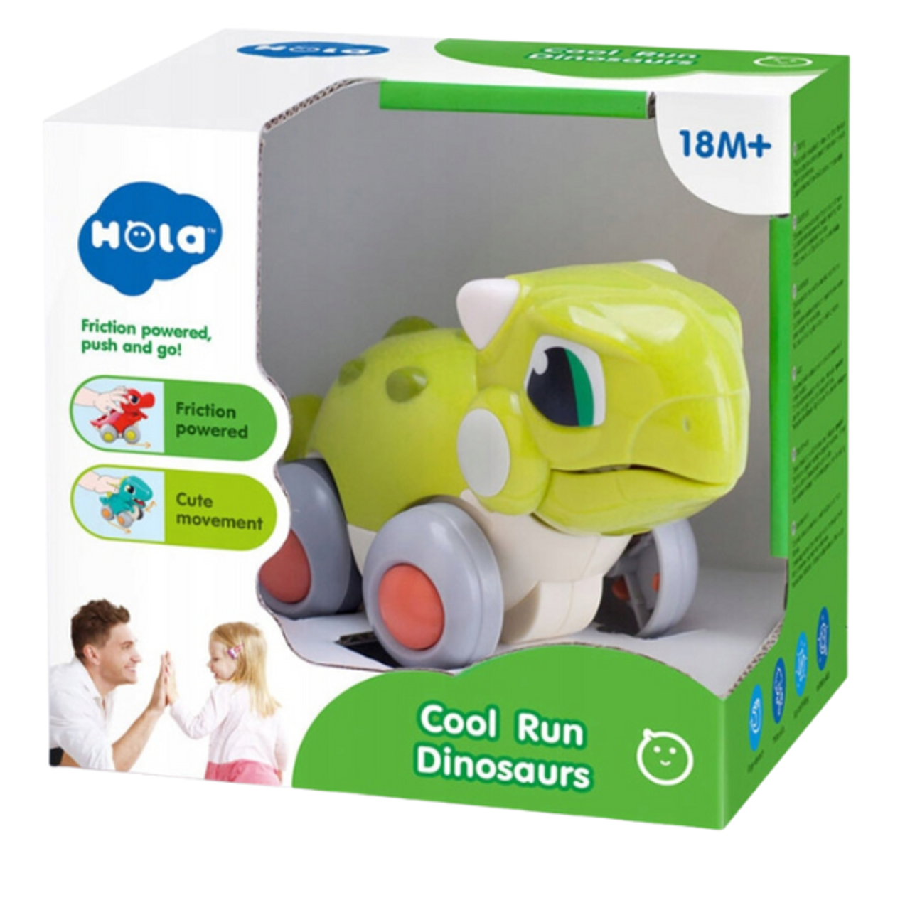 Dinosaur Press‑Go Car with Sound Effects & Lights