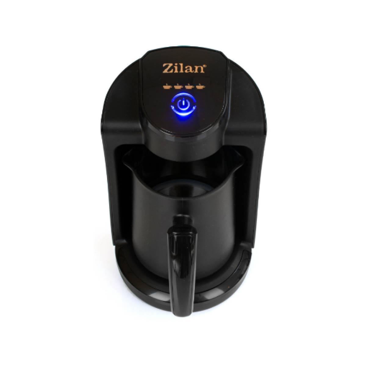 Zilan Electric Turkish Coffee Maker ZLN1284 – 250ml Dual Pot (1–8 Cups) Modern Design with Touch Control, Sound & Light Alarm, 800W Power