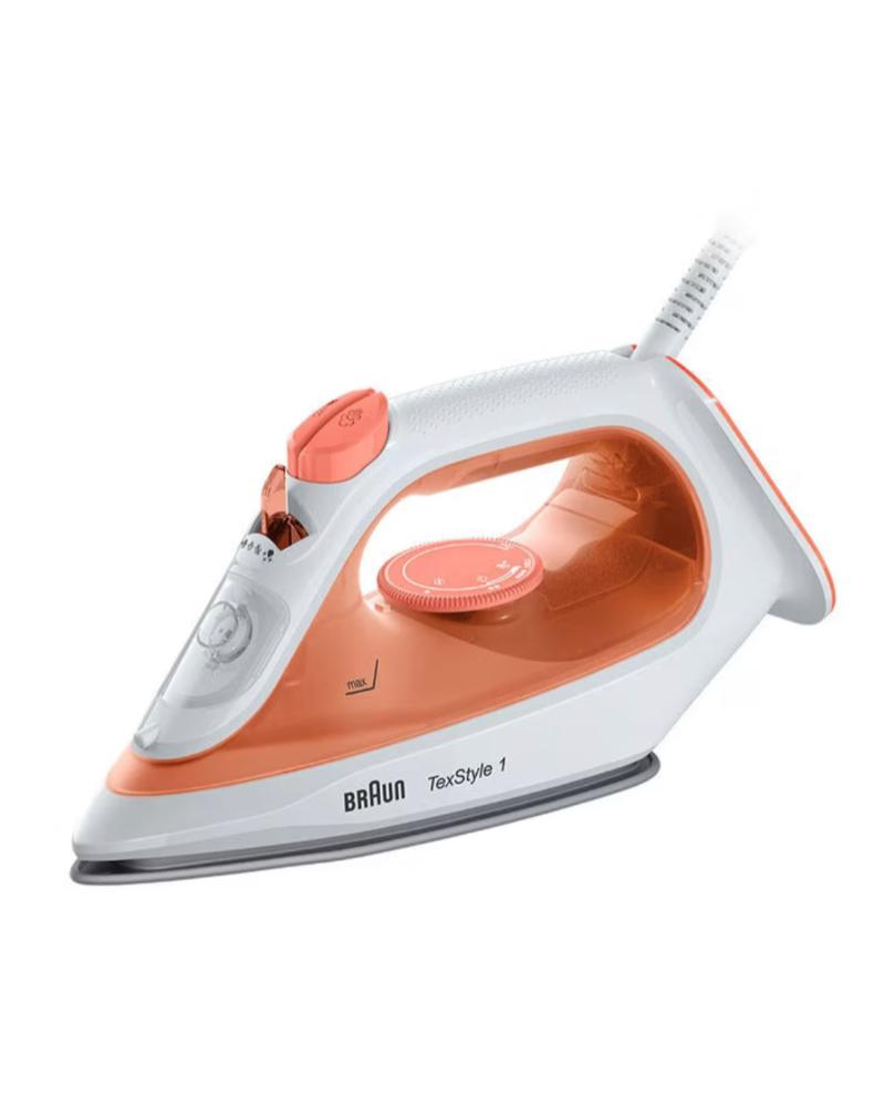 Braun TexStyle 1 Steam Iron SI1009 โ Powerful 1900W Heating Element โข Non-Stick Soleplate Braun TexStyle 1 Steam Iron SI1009 โ Powerful 1900W Heating Element โข Non-Stick Soleplate