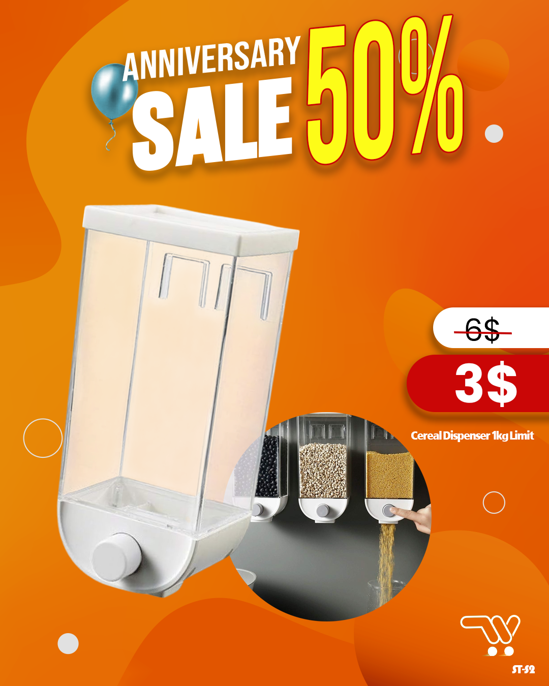 Cereal Dispenser 1KG