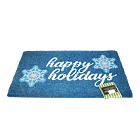 Coir Doormat with PVC Backing - Happy Holiday Coir Doormat with PVC Backing - Happy Holiday