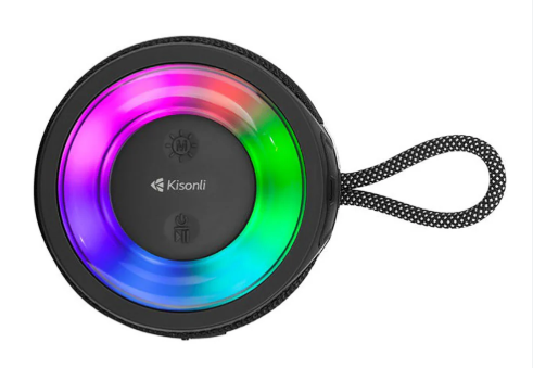 Q23 12W Super Bass Portable Wireless Bluetooth Speaker with Colorful RGB Lights โ 1800mAh Battery, 3โ6 Hours Playtime, FM Radio, Hanging Rope, Deep Bass & Clear Sound Q23 12W Super Bass Portable Wireless Bluetooth Speaker with Colorful RGB Lights โ 1800mAh Battery, 3โ6 Hours Playtime, FM Radio, Hanging Rope, Deep Bass & Clear Sound