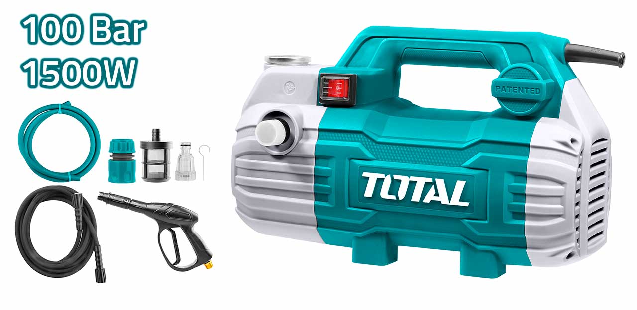 TGT11236 1500 W High‑Pressure Washer – 100 Bar / 1450 PSI, 6 L‑per‑Minute Flow, 8 m High‑Pressure Hose, Quick‑Connect System & Full Accessory Kit for Cars, Patios, Garden Furniture and More TGT11236 1500 W High‑Pressure Washer – 100 Bar / 1450 PSI, 6 L‑per‑Minute Flow, 8 m High‑Pressure Hose, Quick‑Connect System & Full Accessory Kit for Cars, Patios, Garden Furniture and More