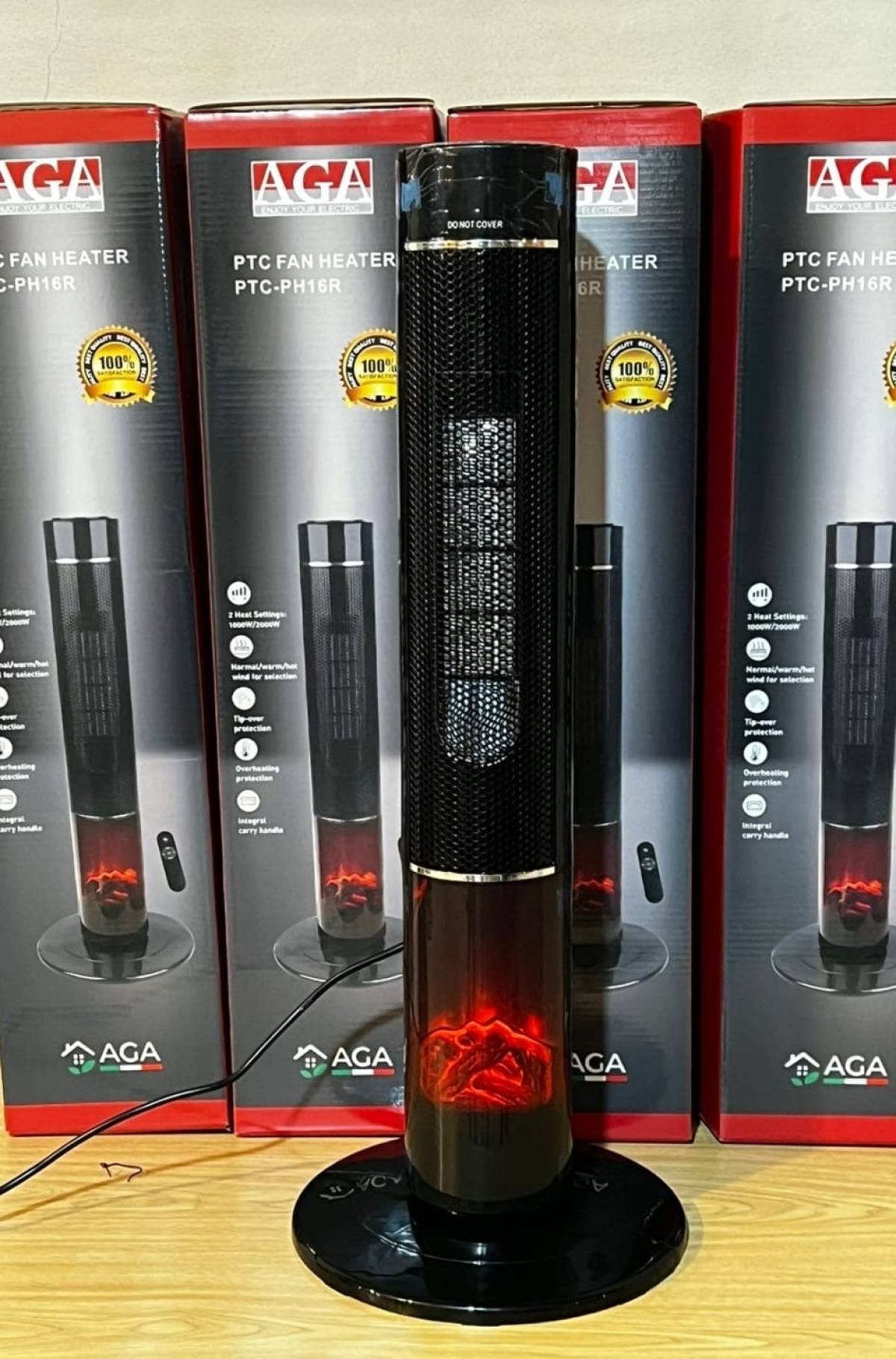 AGA Tower Heater 2‑Speed (1000 W / 2000 W) – Remote Controlled Touch‑Screen Ceramic Tower Heater with Oscillation, On/Off Patio Function & Programmable Timer AGA Tower Heater 2‑Speed (1000 W / 2000 W) – Remote Controlled Touch‑Screen Ceramic Tower Heater with Oscillation, On/Off Patio Function & Programmable Timer