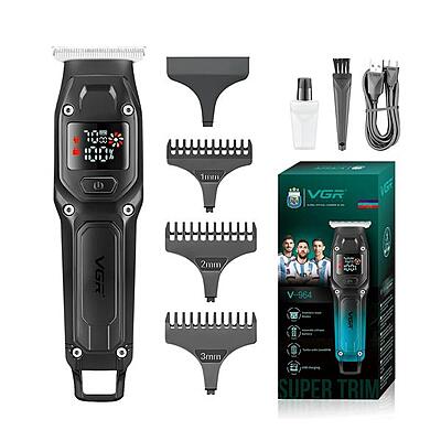 VGR V-964 Professional Hair Trimmer for Men & Boys – Turbo Power, LED Display & Precision Stainless Steel Blades