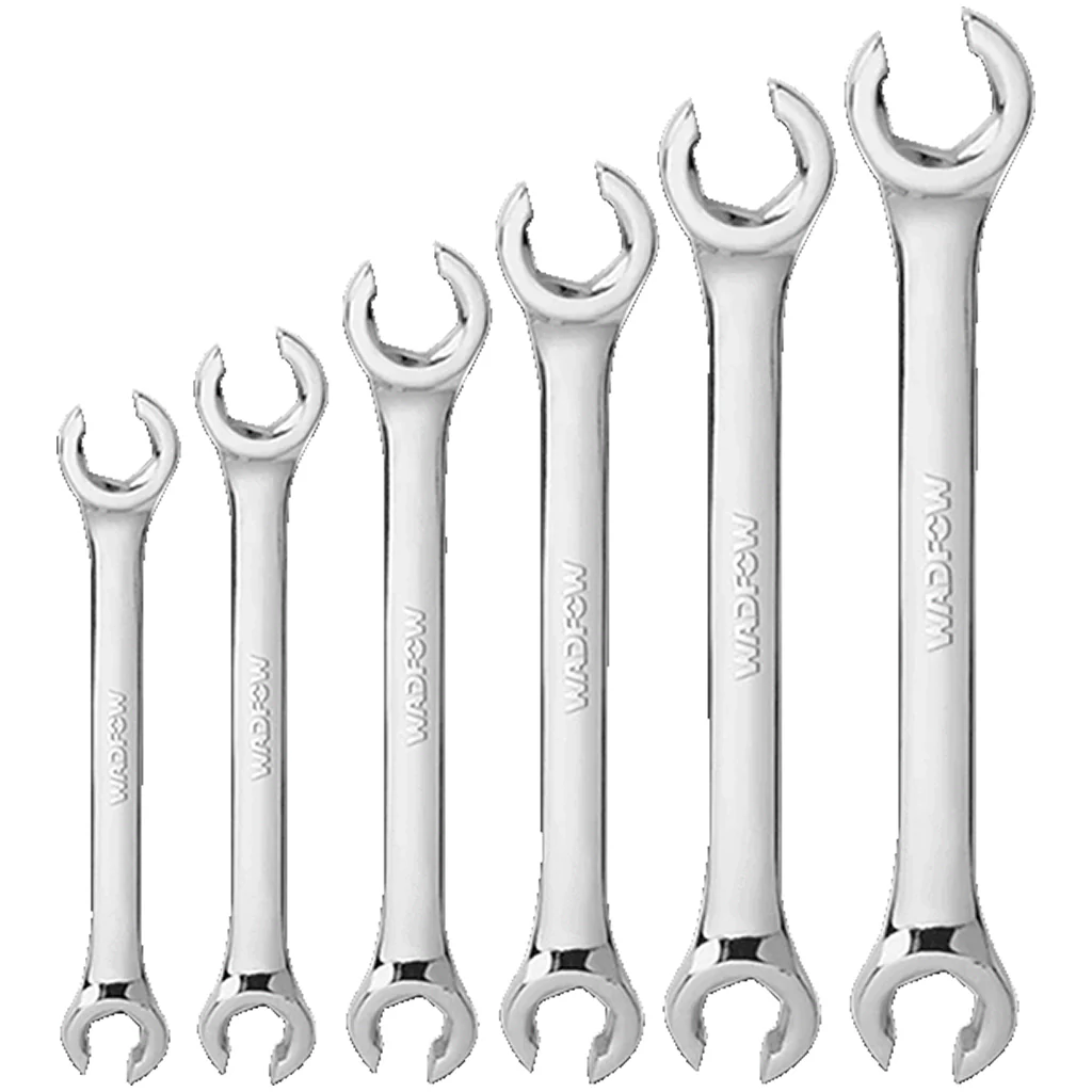 Wadfow 6 Pcs Flare nut open ring wrench set