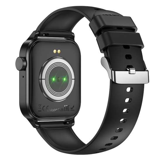 Hoco Y26 Smart Watch – Bluetooth Calling Fitness Watch with 1.39” HD 360×360 Display, IP68 Waterproof, Heart Rate & SpO2 Monitor, Sleep Tracking, Multiple Sports Modes, 260mAh Battery