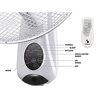 Beper Wall Fan With Remote Control, 45W , 220-240V P206VEN600 Beper Wall Fan With Remote Control, 45W , 220-240V P206VEN600