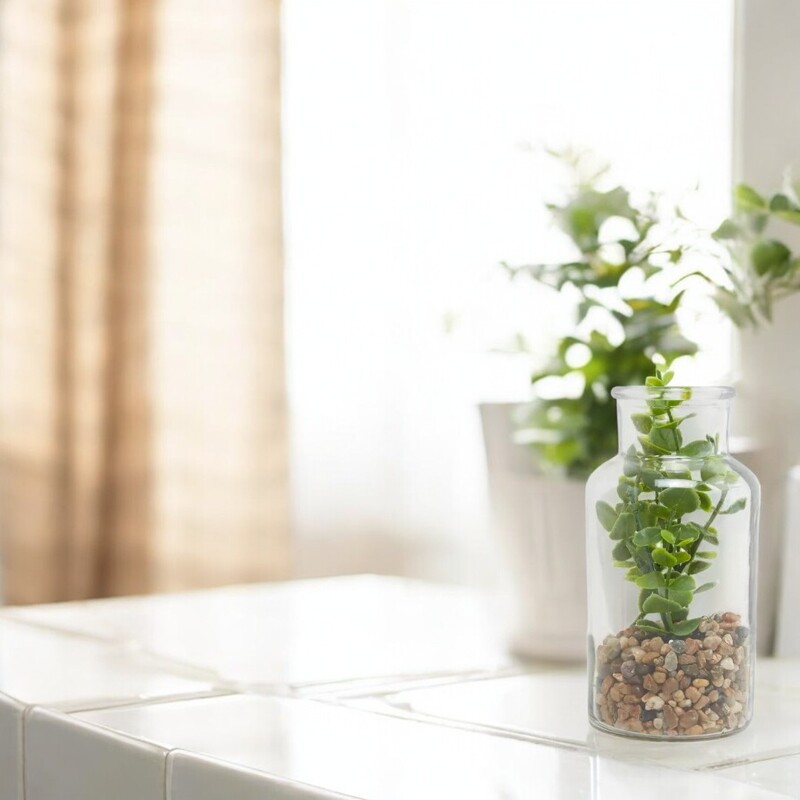 Decorative Plant In a Bottle of Glass Decorative Plant In a Bottle of Glass