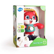 HOLA BO Dancing Cat with Music โ Interactive Musical Toy with Lights, Dance, and Talkback Features HOLA BO Dancing Cat with Music โ Interactive Musical Toy with Lights, Dance, and Talkback Features