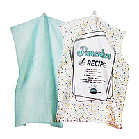 Ernesto Set of 2 Kitchen Towels - Pancake Recipe Edition Ernesto Set of 2 Kitchen Towels - Pancake Recipe Edition
