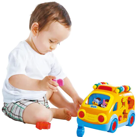 Hola BO Bus Shape Sorting with Music & Light – 12‑Piece Interactive Educational Toy Bus Hola BO Bus Shape Sorting with Music & Light – 12‑Piece Interactive Educational Toy Bus