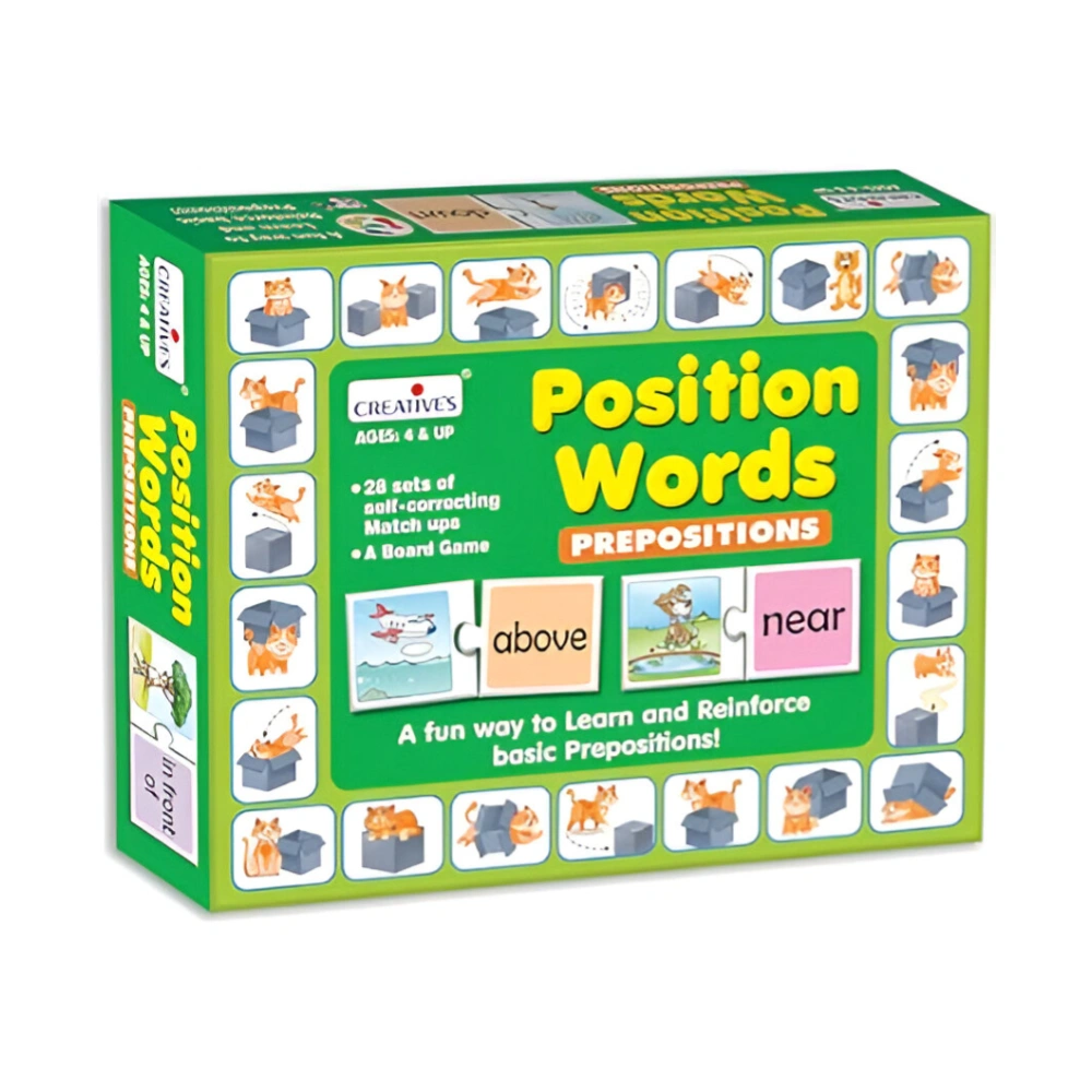 CREATIVE Position Words: Prepositions 12P โ A Fun and Educational Game to Master Prepositions and Spatial Awareness Skills CREATIVE Position Words: Prepositions 12P โ A Fun and Educational Game to Master Prepositions and Spatial Awareness Skills