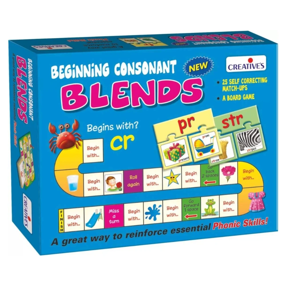 CREATIVE Beginning Consonant Blends โ An Interactive Educational Game to Help Children Master Consonant Blends, Boost Phonics Skills, and Enhance Early Literacy CREATIVE Beginning Consonant Blends โ An Interactive Educational Game to Help Children Master Consonant Blends, Boost Phonics Skills, and Enhance Early Literacy