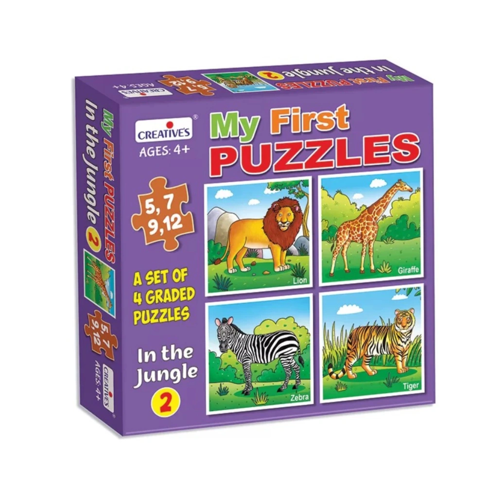 CREATIVE My First Puzzles: The Jungle โ An Exciting and Interactive Puzzle Game for Young Learners to Discover the Wonders of the Jungle CREATIVE My First Puzzles: The Jungle โ An Exciting and Interactive Puzzle Game for Young Learners to Discover the Wonders of the Jungle