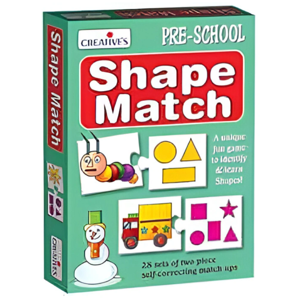 CREATIVE Shape Match – A Fun and Interactive Educational Game to Enhance Shape Recognition, Cognitive Skills, and Problem-Solving for Young Learners (24 Pieces) CREATIVE Shape Match – A Fun and Interactive Educational Game to Enhance Shape Recognition, Cognitive Skills, and Problem-Solving for Young Learners (24 Pieces)