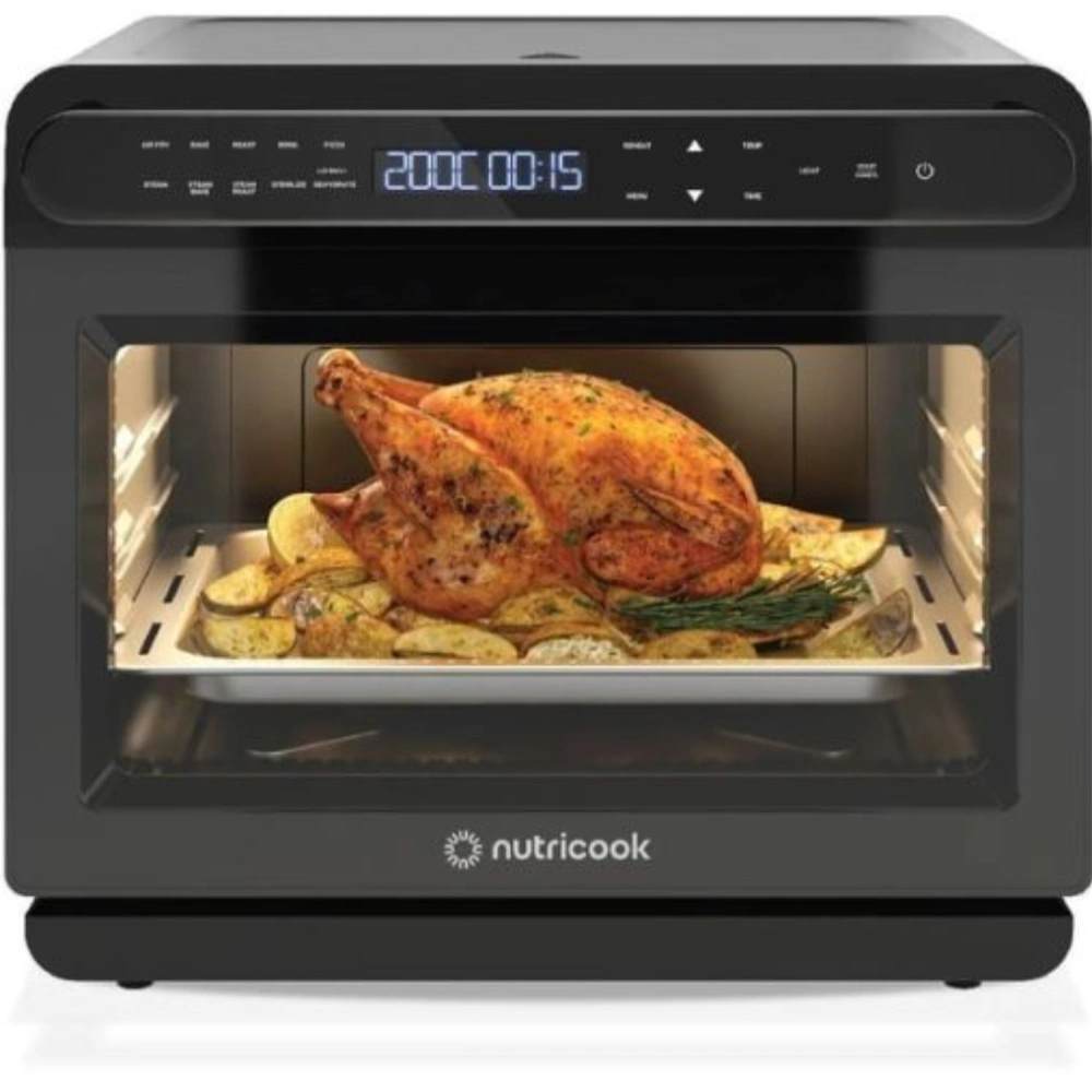 Nutricook Steami Air Fryer Oven 24L, NC-ST01K – Multifunctional 3-in-1 Air Fryer, Steamer, and Convection Oven with Large Capacity, Smart Touch Controls, Rapid Hot Air Circulation