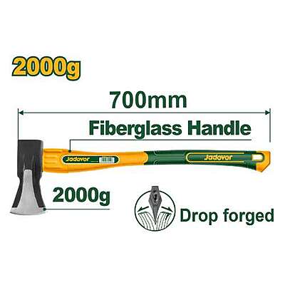 Jadever JDHM6322 2000g Heavy-Duty Dual-Head Axe & Hammer Jadever JDHM6322 2000g Heavy-Duty Dual-Head Axe & Hammer