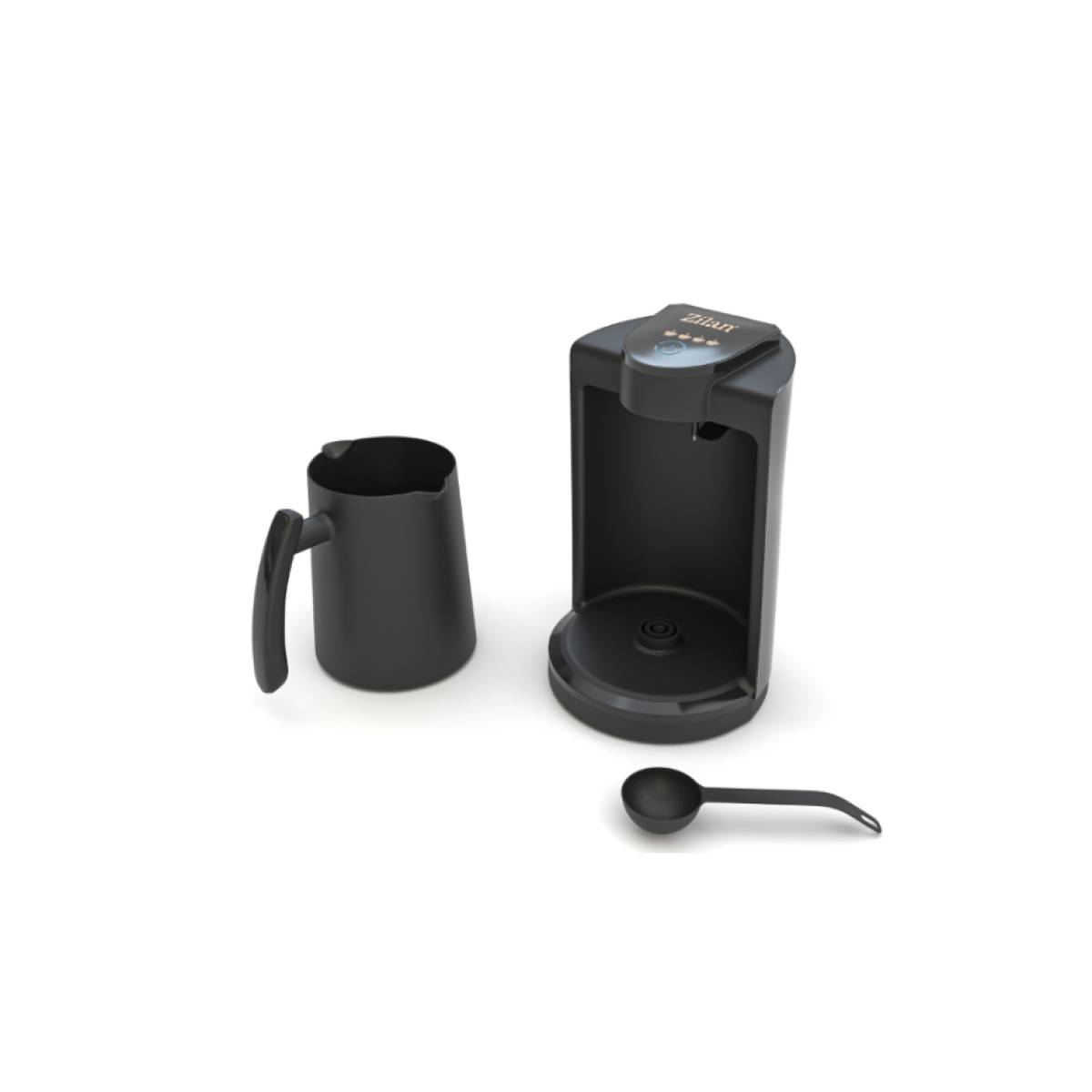 Zilan Electric Turkish Coffee Maker ZLN1284 – 250ml Dual Pot (1–8 Cups) Modern Design with Touch Control, Sound & Light Alarm, 800W Power