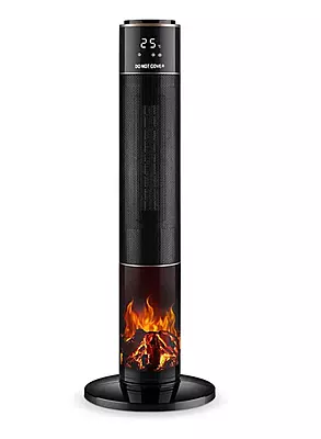 AGA Tower Heater 2‑Speed (1000 W / 2000 W) – Remote Controlled Touch‑Screen Ceramic Tower Heater with Oscillation, On/Off Patio Function & Programmable Timer