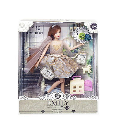 Emily Doll with Puppy & Puppy Cage – A Charming Doll Set Featuring Emily with Her Adorable Puppy Companion and a Fun Puppy Cage for Creative Play, Nurturing Adventures, and Imaginative Storytelling