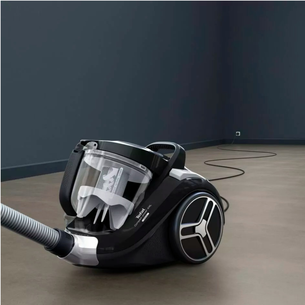 Tefal Compact Power XXL Bagless Vacuum Cleaner TW4B25HA, Powerful 550W Suction, Large 2.5L Dust Container, Advanced Cyclonic Technology, HEPA Filtration Tefal Compact Power XXL Bagless Vacuum Cleaner TW4B25HA, Powerful 550W Suction, Large 2.5L Dust Container, Advanced Cyclonic Technology, HEPA Filtration