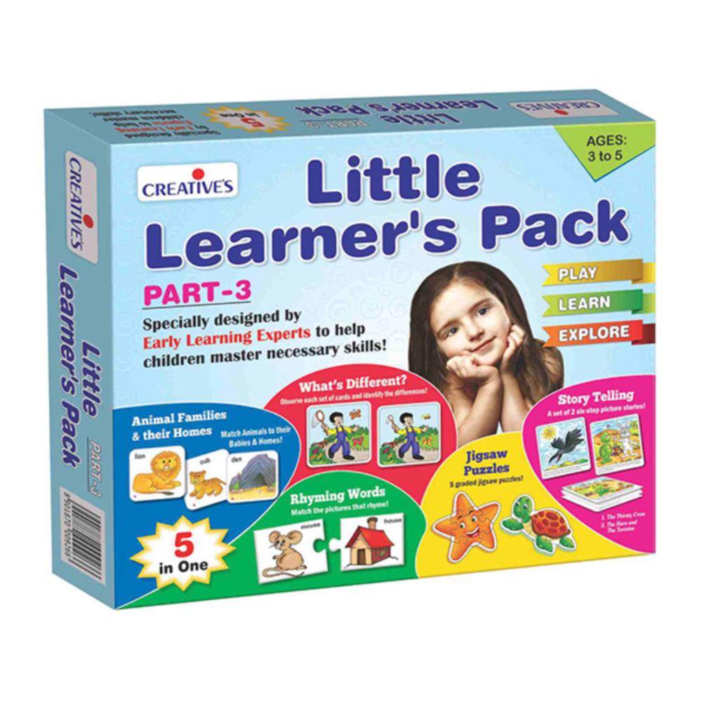 Creative Little Learners Pack-3 – A Fun & Interactive Learning Kit to Build Essential Early Childhood Skills