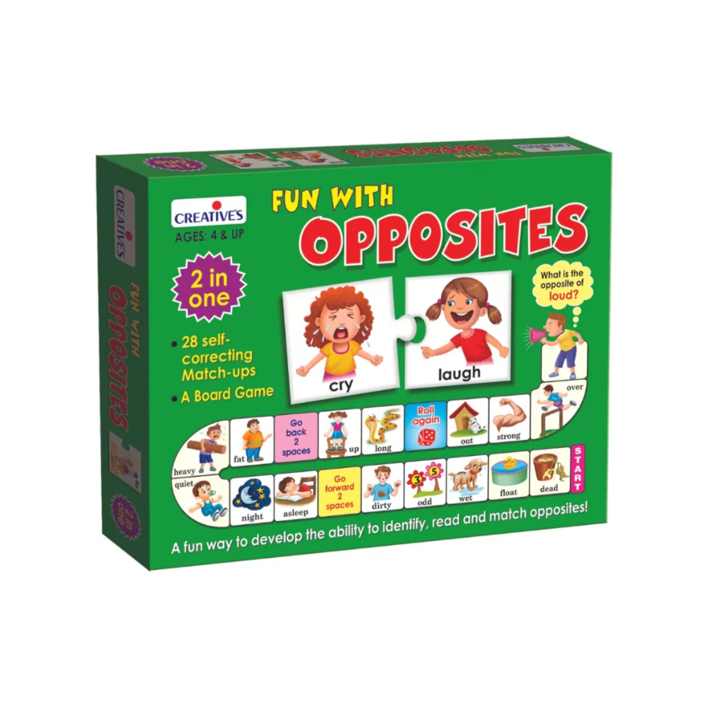 CREATIVE Fun with Opposites – An Interactive Educational Game to Teach Young Learners About Opposites, Vocabulary, and Critical Thinking Skills CREATIVE Fun with Opposites – An Interactive Educational Game to Teach Young Learners About Opposites, Vocabulary, and Critical Thinking Skills