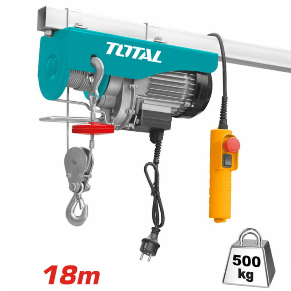 Heavy-Duty 900W Electric Hoist – High-Performance 500kg Lifting Capacity with 18m Lift Height & Safety Features