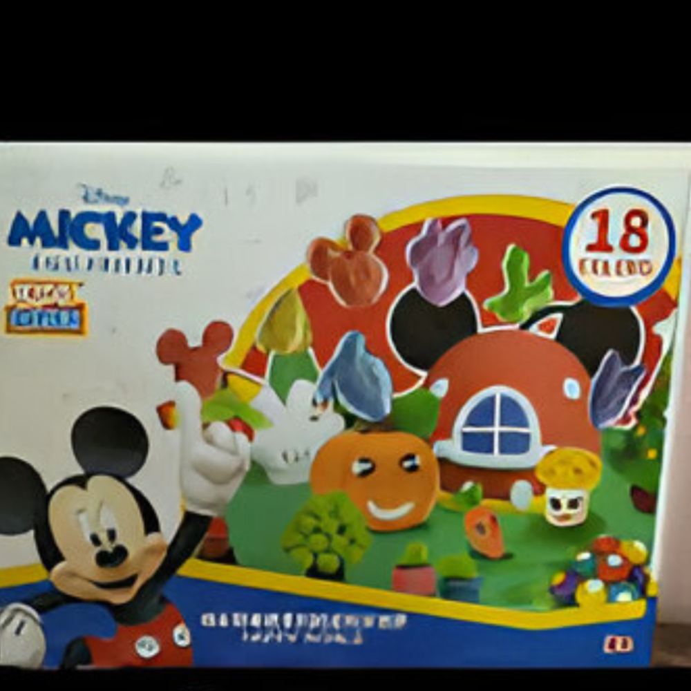 Disney Mickey Mouse 16-Piece Clay Playset (Model 8801-1) โ Complete Modeling Kit with Molds and Tools for Creative Play โ Non-Toxic, Safe, and Educational for Children Aged 3+ Disney Mickey Mouse 16-Piece Clay Playset (Model 8801-1) โ Complete Modeling Kit with Molds and Tools for Creative Play โ Non-Toxic, Safe, and Educational for Children Aged 3+